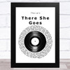 The La's There She Goes Vinyl Record Song Lyric Music Art Print