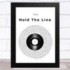 Toto Hold The Line Vinyl Record Song Lyric Music Art Print