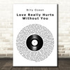 Billy Ocean Love Really Hurts Without You Vinyl Record Song Lyric Music Art Print
