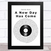 Celine Dion A New Day Has Come Vinyl Record Song Lyric Music Art Print