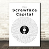 Dave Screwface Capital Vinyl Record Song Lyric Music Art Print