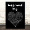 Whitesnake Judgement Day Black Heart Song Lyric Print