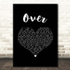 Blake Shelton Over Black Heart Song Lyric Print