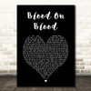Bon Jovi Blood On Blood Black Heart Song Lyric Print