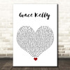 MIKA Grace Kelly White Heart Song Lyric Print