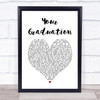 Modern Baseball Your Graduation White Heart Song Lyric Print