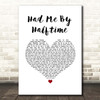 Morgan Wallen Had Me By Halftime White Heart Song Lyric Print