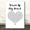 N Sync Tearin' Up My Heart White Heart Song Lyric Print