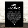 Brad Paisley She's Everything Black Heart Song Lyric Print