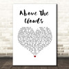 Paul Weller Above The Clouds White Heart Song Lyric Print