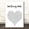 Peter Gabriel Solsbury Hill White Heart Song Lyric Print