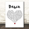 Poets Of The Fall Dawn White Heart Song Lyric Print