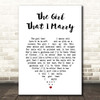 Ray Middleton The Girl That I Marry White Heart Song Lyric Print