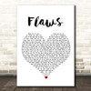 Bastille Flaws White Heart Song Lyric Print