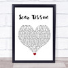 Red Hot Chili Peppers Scar Tissue White Heart Song Lyric Print