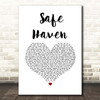 Ruth B Safe Haven White Heart Song Lyric Print
