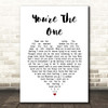 Shane McGowan Youre The One White Heart Song Lyric Print