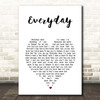 Slade Everyday White Heart Song Lyric Print