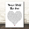 SLPTAHT1046 White Heart Song Lyric Print