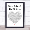 Stereophonics Pick A Part Thats New White Heart Song Lyric Print