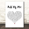 Stryper All Of Me White Heart Song Lyric Print