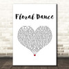 Terry Wogan Floral Dance White Heart Song Lyric Print