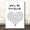 Bette Midler Under The Boardwalk White Heart Song Lyric Print