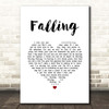 The Lumineers Falling White Heart Song Lyric Print
