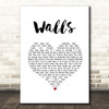 The Lumineers Walls White Heart Song Lyric Print