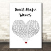 The Nolans Dont Make Waves White Heart Song Lyric Print