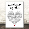 The Rolling Stones Sweethearts Together White Heart Song Lyric Print