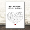 The Smiths Please, Please, Please, Let Me Get What I Want White Heart Song Lyric Print