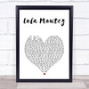 Volbeat Lola Montez White Heart Song Lyric Print
