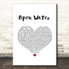 Blessthefall Open Water White Heart Song Lyric Print