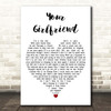 Blossoms Your Girlfriend White Heart Song Lyric Print