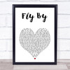 Blue Fly By White Heart Song Lyric Print