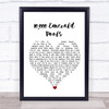 BORNS 10,000 Emerald Pools White Heart Song Lyric Print