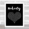 Casting Crowns Nobody Black Heart Song Lyric Print
