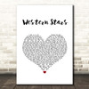 Bruce Springsteen Western Stars White Heart Song Lyric Print