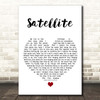 Above & Beyond Satellite White Heart Song Lyric Print