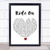Christy Moore Ride On White Heart Song Lyric Print