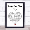 Alan Jackson Song for the Life White Heart Song Lyric Print