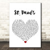 Deaf Havana St. Paul's White Heart Song Lyric Print
