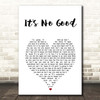 Depeche Mode It's No Good White Heart Song Lyric Print