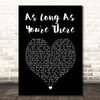 Charice As Long As You're There Black Heart Song Lyric Print