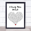 E.E. Cummings I Carry Your Heart White Heart Song Lyric Print
