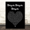 Charlie Simpson Down Down Down Black Heart Song Lyric Print