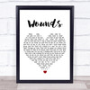 Empire Cast Wounds White Heart Song Lyric Print