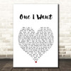 Flatland Calvalry One I Want White Heart Song Lyric Print