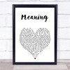 Gavin DeGraw Meaning White Heart Song Lyric Print